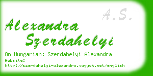 alexandra szerdahelyi business card